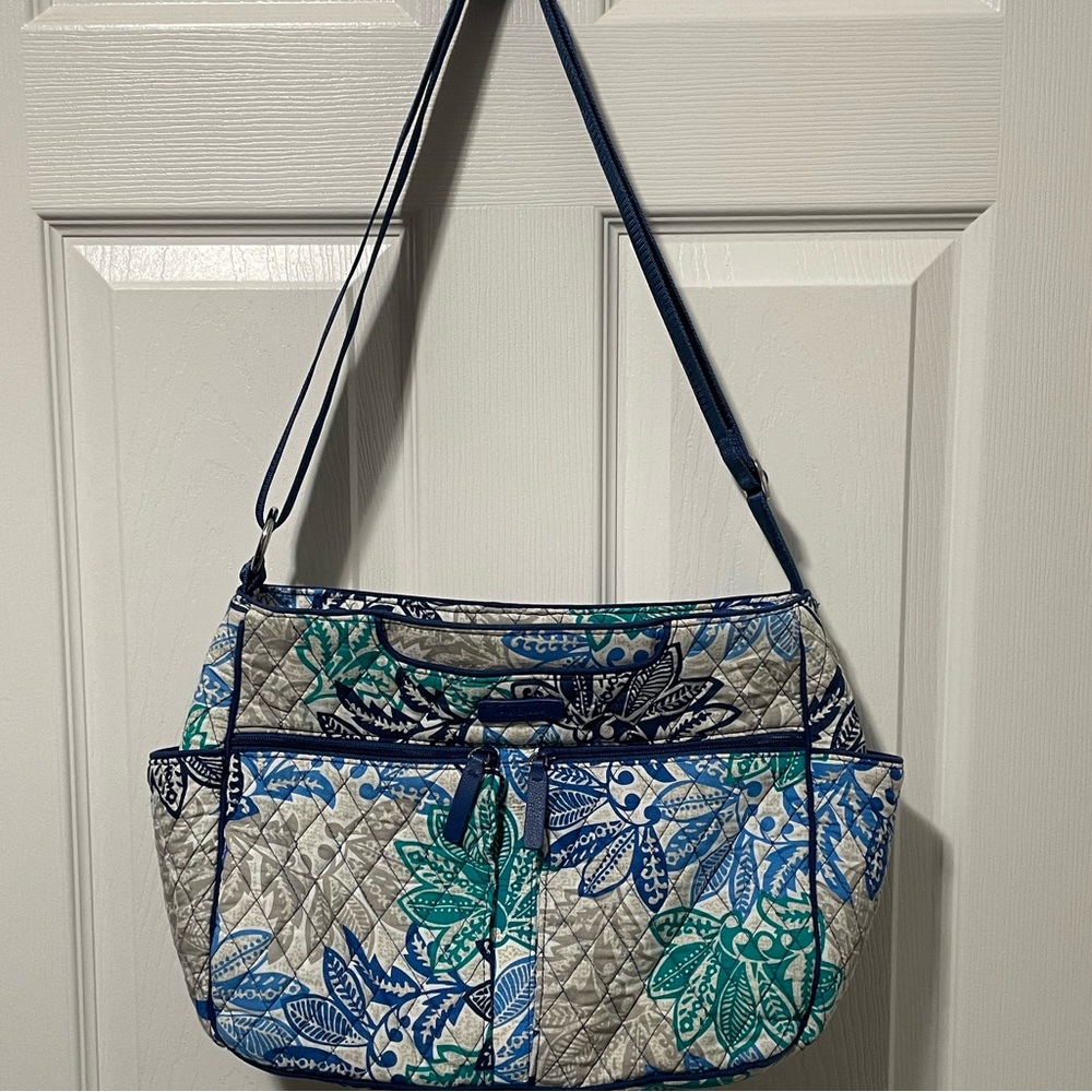 Vera Bradley Purse in Santiago Pattern, Blue, Pre-Loved